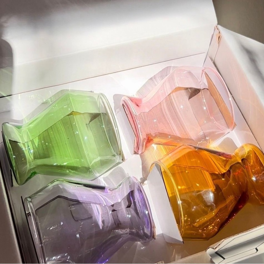 Yield brand Colorful Glass Tumblers Set